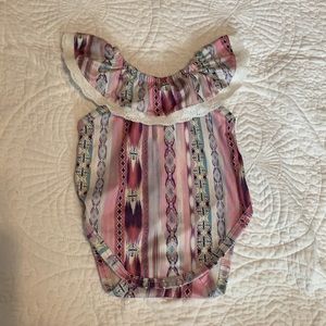 Shea Baby Southwest Lace onesie
